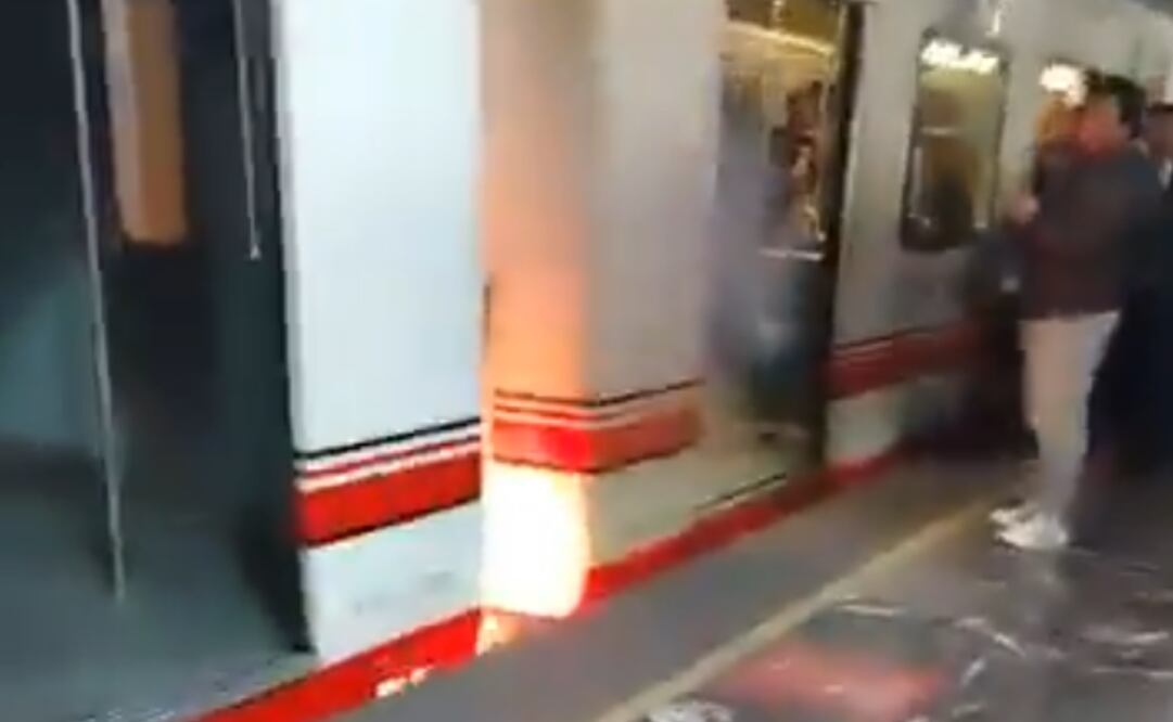 Reportan incendio en tren de la línea A (26/02/2025). Foto: Captura de pantalla