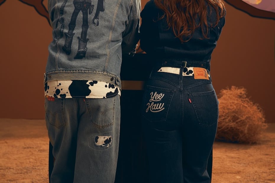 Bordados, estoperoles y parches enriquecen cada diseño de Levi's x Toy Story. Foto: Cortesía