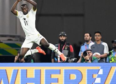 La curiosa celebración de un jugador ghanés imitando a Cristiano Ronaldo