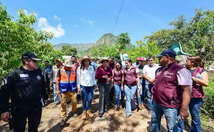 Delfina Gómez visita San Pedro Tenayac, comunidad afectada por lluvias; damnificados tienen el apoyo del gobierno, asegura
