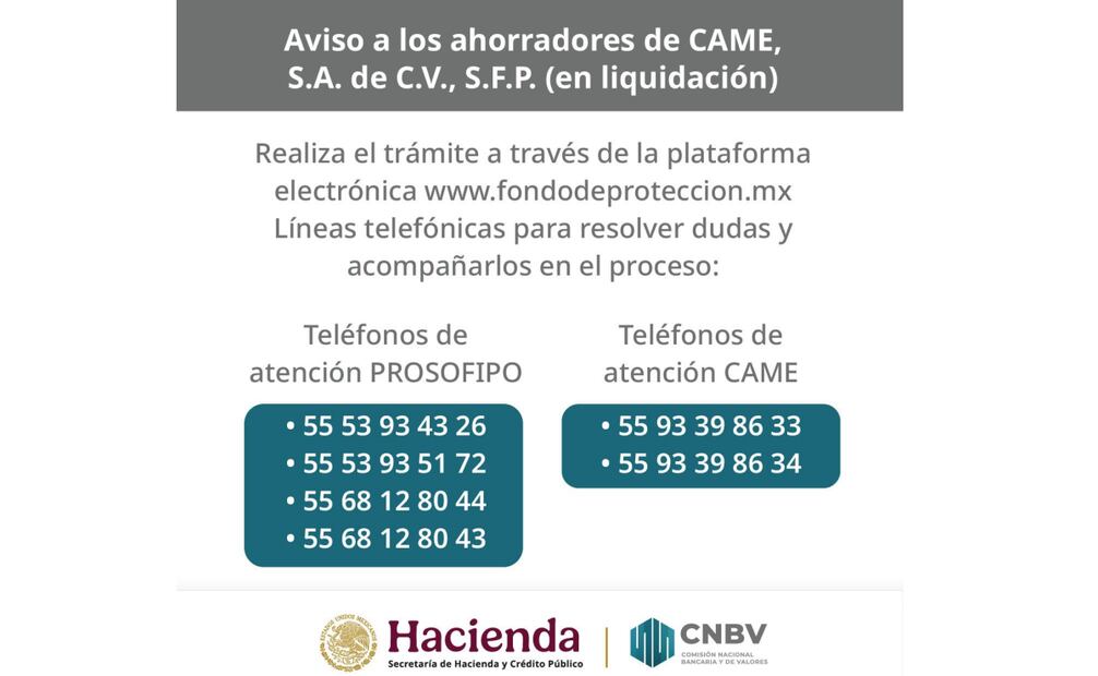 CAME. (22/09/25) Foto: Hacienda