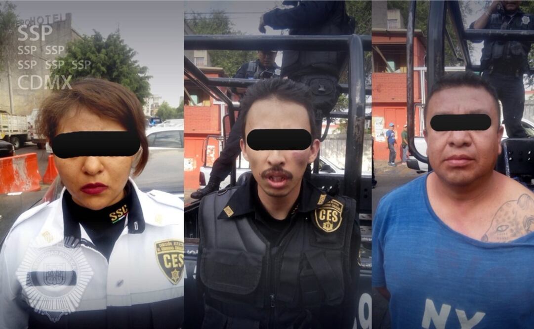 Detienen en CDMX a dos policías mexiquenses en activo
