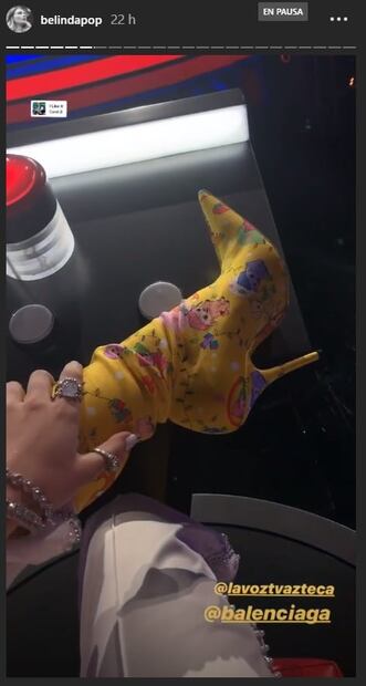 Esto cuestan las botas de ositos de Belinda para la Voz Azteca