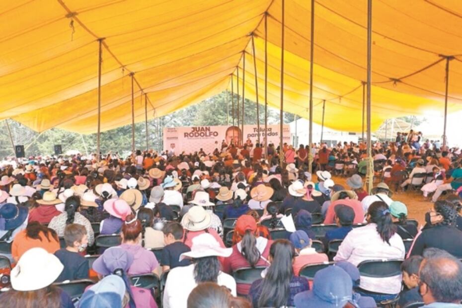 Arrancan campañas sin sana distancia en Edomex