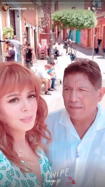 Eva Daniela y Juan Osorio, novios en las redes, pero actriz y productor en la telenovela