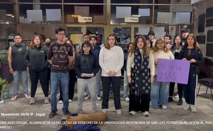 Estudiantes toman las instalaciones de la Facultad de Derecho de la UASLP por caso de abuso sexual