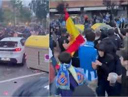 Atropello masivo previo al Espanyol vs Barcelona deja varios heridos; el partido se detuvo unos minutos