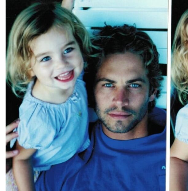 La hija de Paul Walker reveló una imagen de su padre nunca antes vista