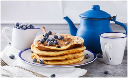 #RECETA Deliciosos Hotcakes de moras azules