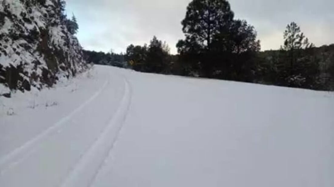 Así luce Chihuahua tras caída de nieve en 12 municipios 