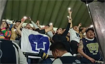 Barra de Pumas asiste al Estadio Azteca; ignoran medidas de la Liga MX