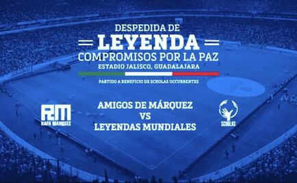 Partido homenaje para Rafa Márquez será en compromiso por la Paz