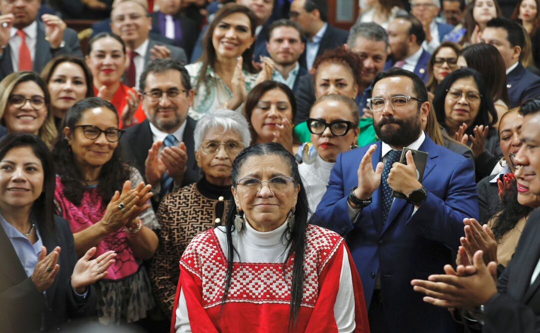 Nashieli Ramírez toma protesta como nueva contralora de la CDMX. Fotos: Berenice Fregoso El universal