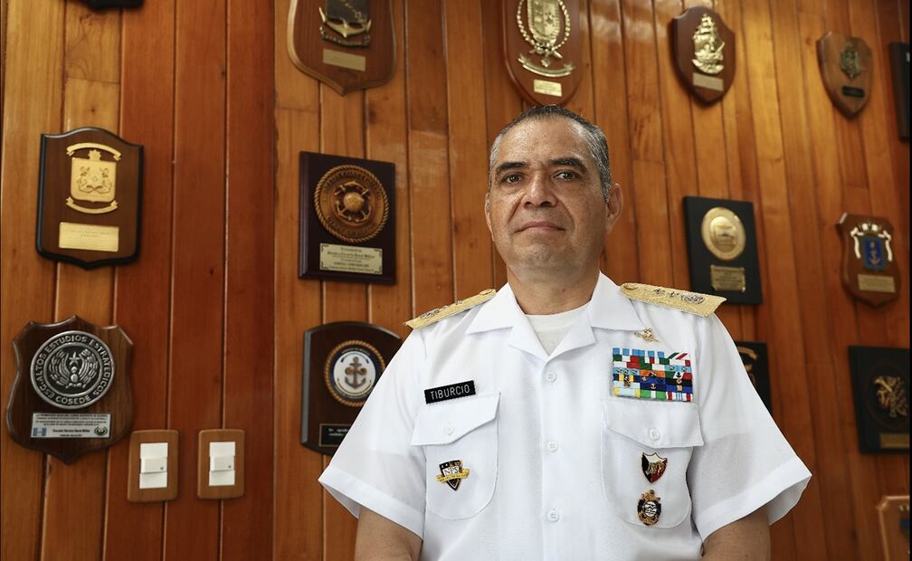 Vicealmirante Félix de Jesús Martínez, director de la Heroica Escuela Naval Militar. Foto: Berenice Fregoso/EL UNIVERSAL