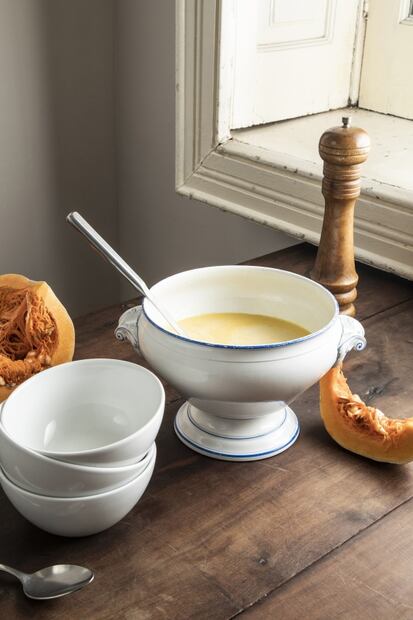 Haz una cálida sopa de calabaza de Castilla con esta receta