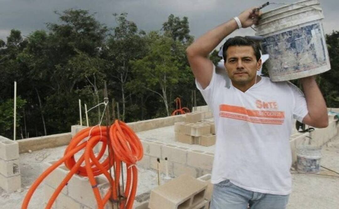 Después de la victoria de Donald Trump en las elecciones presidenciales, Peña Nieto inicia la construcción del muro fronterizo.