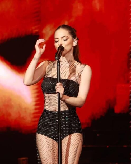 Paty Cantú: el look con transparencias con el que impone tendencia