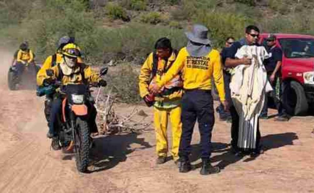 Búsqueda de los bomberos Foto: Especial