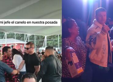 Canelo Álvarez realiza espectacular posada para sus empleados; regala refrigeradores, motocicletas y iphones