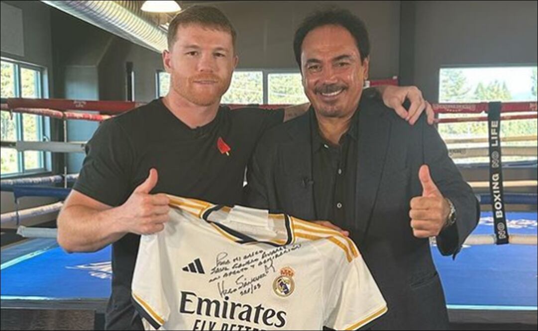 Canelo Álvarez y Hugo Sánchez