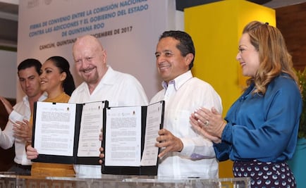 Conadic y Quintana Roo firman convenio para prevenir adicciones