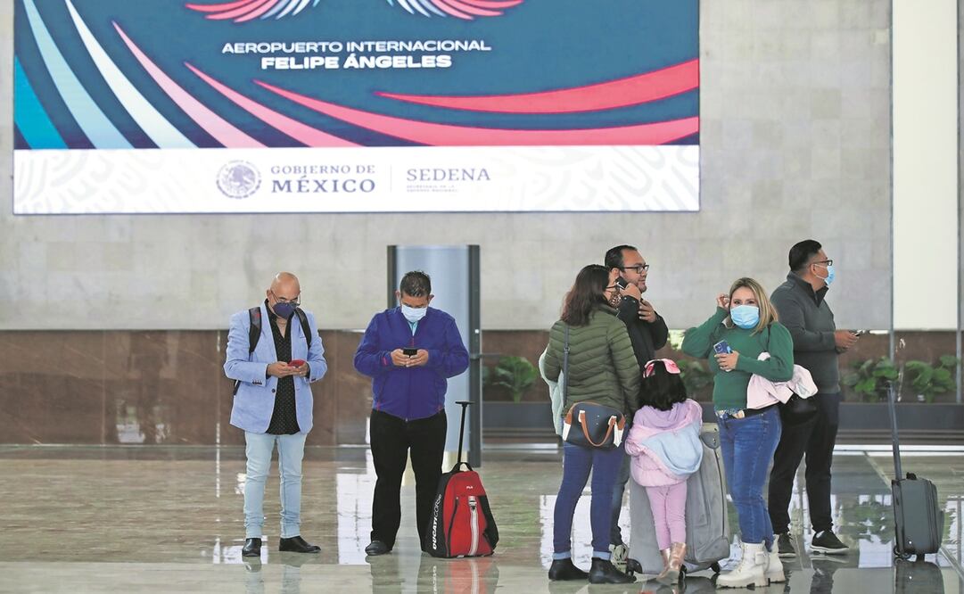 De acuerdo con datos oficiales, el vuelo de salida del AIFA hacia Villahermosa tenía baja ocupación. Foto: Archivo/ EL UNIVERSAL