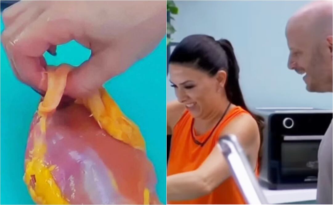 Dalilah Polanco y su técnica de cocina en "La casa de los famosos México".
Fotos: Instagram