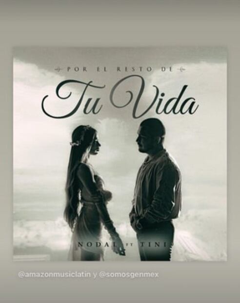 Christian Nodal anuncia su nuevo sencillo junto a Tini, el mismo que ya había grabado con Belinda