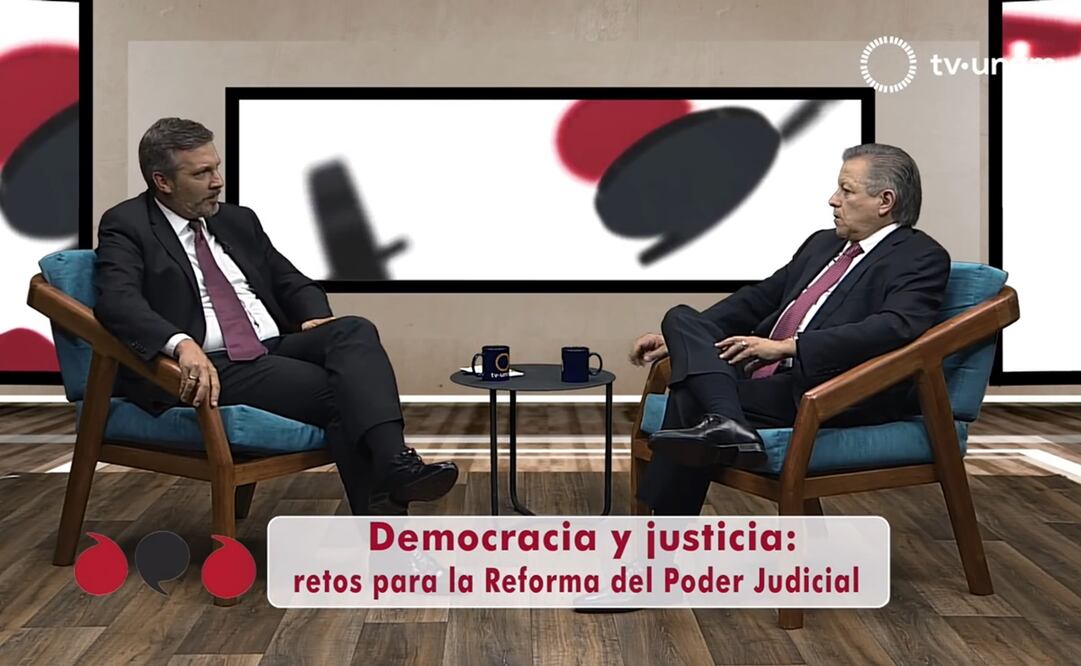 John Ackerman y Arturo Zaldívar, ministro en retiro de la Corte. Foto: captura de pantalla