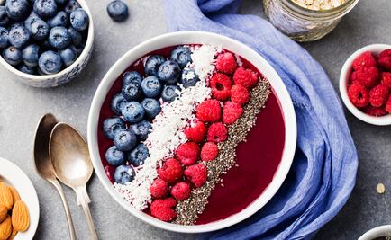 #RECETA Yogurt con açaí y frutos rojos