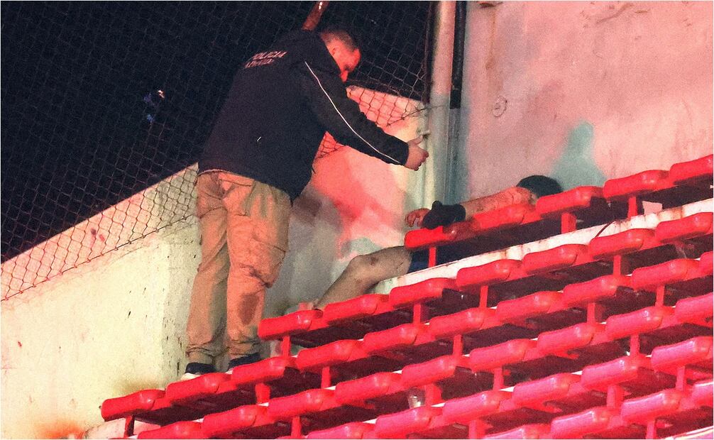 Violencia en el Independiente vs U de Chile. FOTO: AGENCIAS