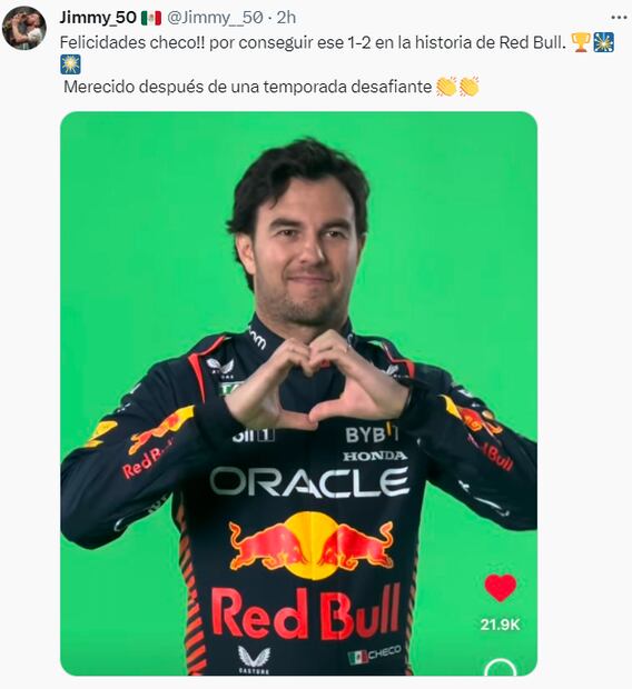 Los mejores memes del subcampeonato de Checo Pérez en el GP de Las Vegas
