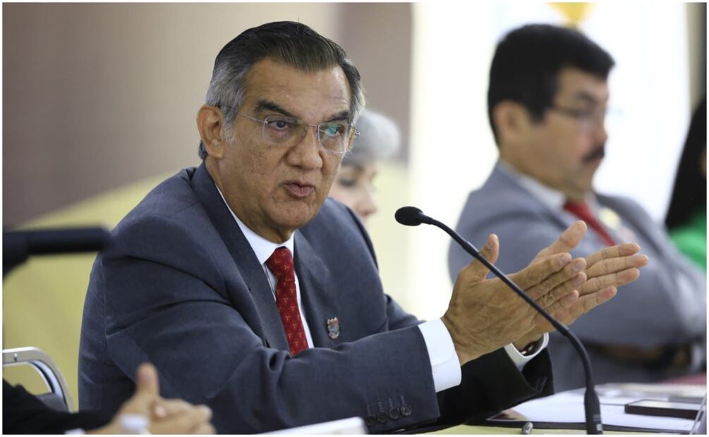 Américo Villarreal se reúne con los 43 alcaldes de Tamaulipas (07/10/2024). Foto: Especial