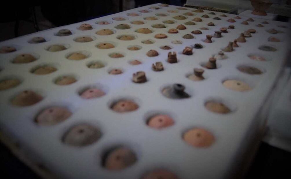 En las obras de construcción que se llevan a cabo del Trolebús Santa Martha-Chalco se encontraron vestigios arqueológicos. Foto: Especial