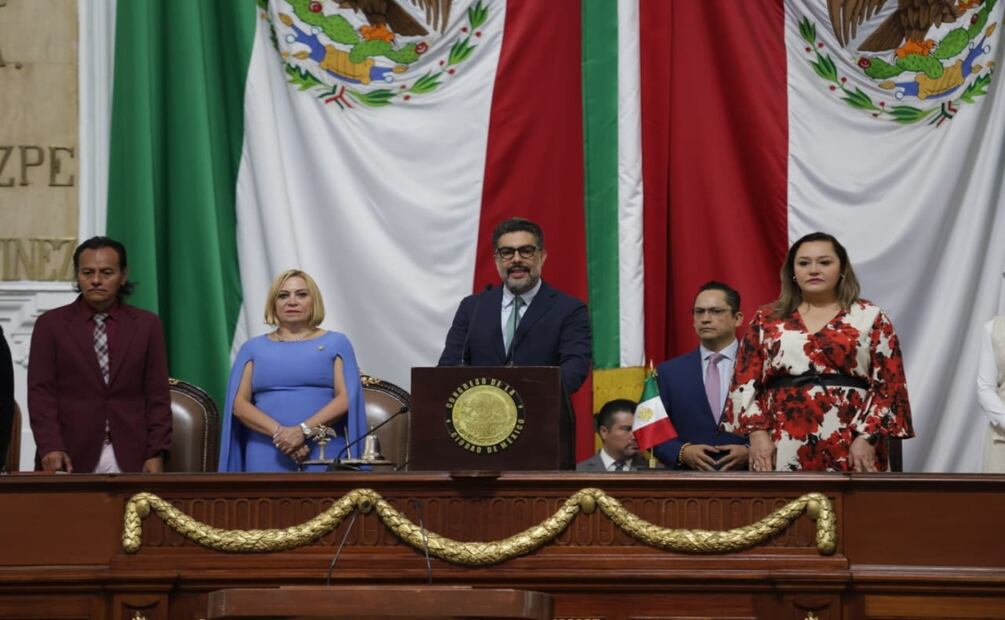 Jesús Sesma asume presidencia de la Mesa Directiva; Atayde liderará la Jucopo en el Congreso capitalino. Foto: Carlos Mejía