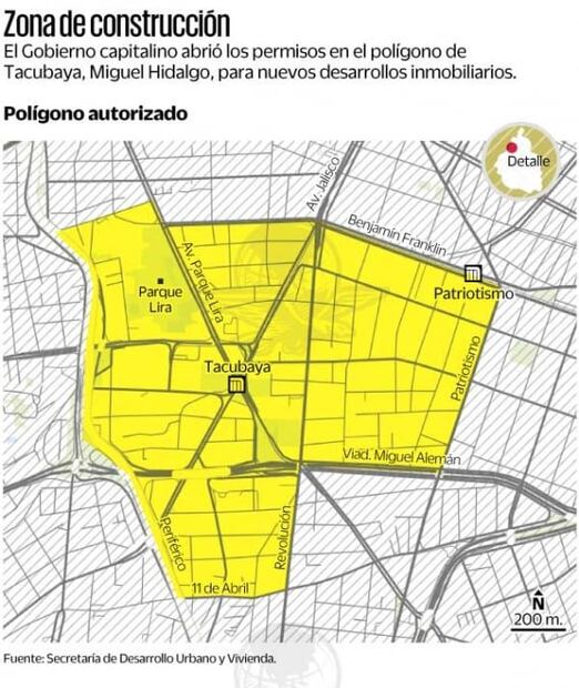 Dan facilidades para más desarrollos en Tacubaya
