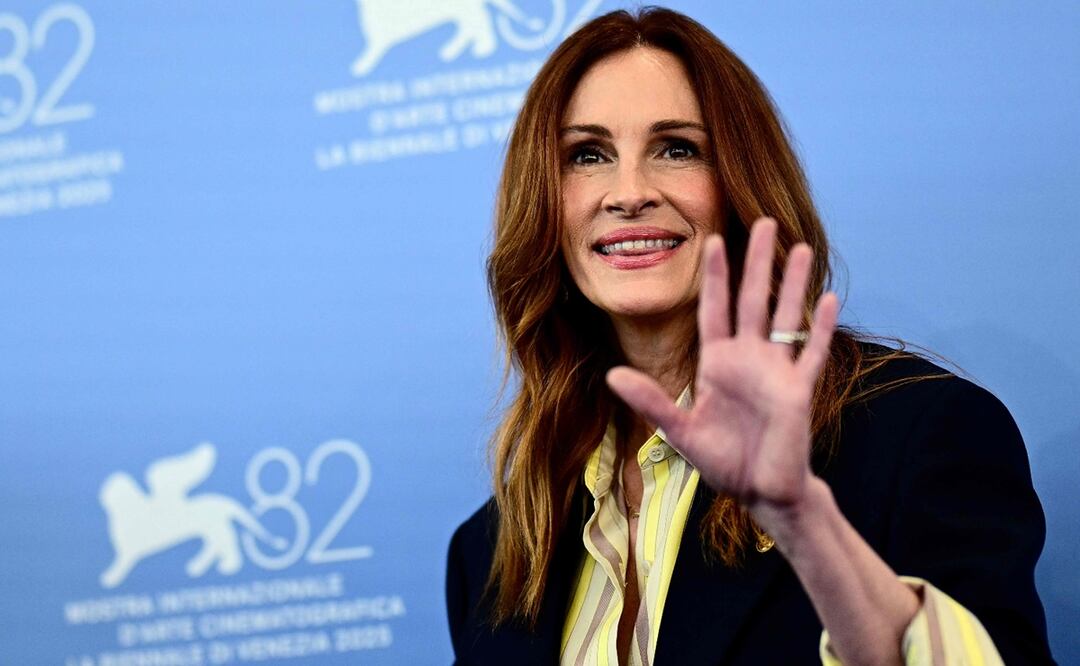 La actriz estadounidense Julia Roberts asiste a la sesión fotográfica de la película "After the Hunt". Foto: Tiziana FABI / AFP.