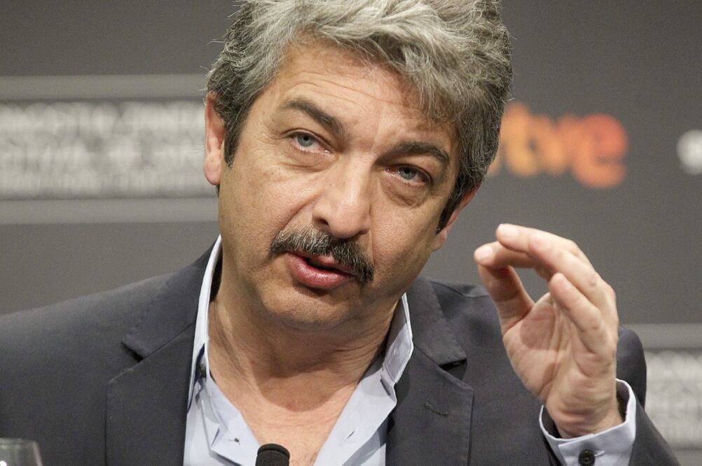 Ricardo Darín durante la rueda de prensa antes de presentar la película Truman , que compite en la sección oficial (JUAN HERRERO. EFE)