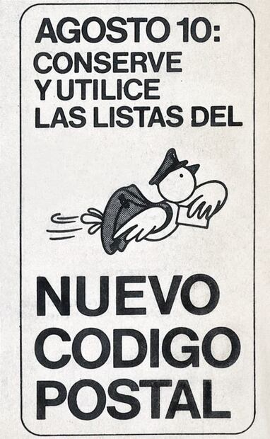 EL UNIVERSAL publicó, el 10 de agosto de 1981, el nuevo Código Postal para el DF. El plan era distribuir directorios nacionales para los usuarios, pero la negativa de destinar tanto presupuesto para la impresión afectó la difusión del código. Foto: Hemeroteca EL UNIVERSAL.