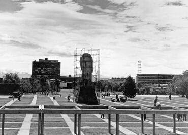 El testimonio de cómo dinamitaron la estatua de Miguel Alemán en CU