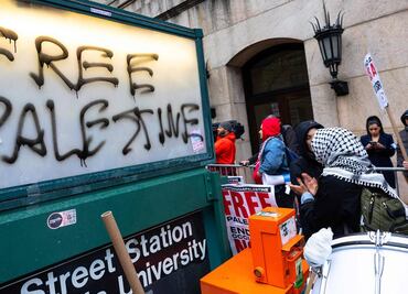 Manifestantes propalestinos se enfrentan con guardias de seguridad en Universidad de Columbia en NY; no se reportan detenidos