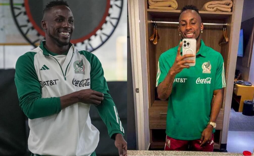 Julián Quiñones posó con la camiseta del Tri / Foto: Especiales