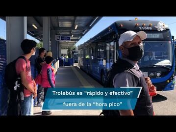 “Trolebús Elevado va lleno, pero es rápido”