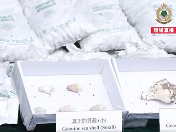 Hong Kong incauta más de una tonelada de metanfetamina procedente de México; venía en costales de Segalmex