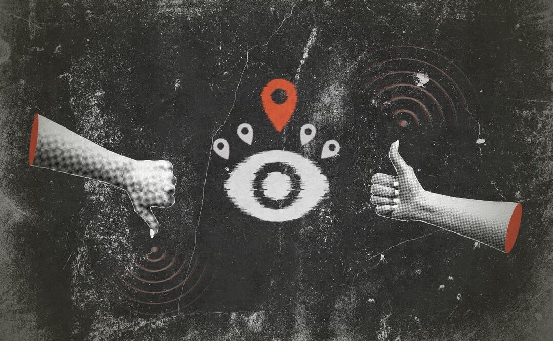 Especialistas advierten que la nueva Ley Telecom es la base para consolidar un sistema de vigilancia estatal. Ilustración: Angélica Vázquez