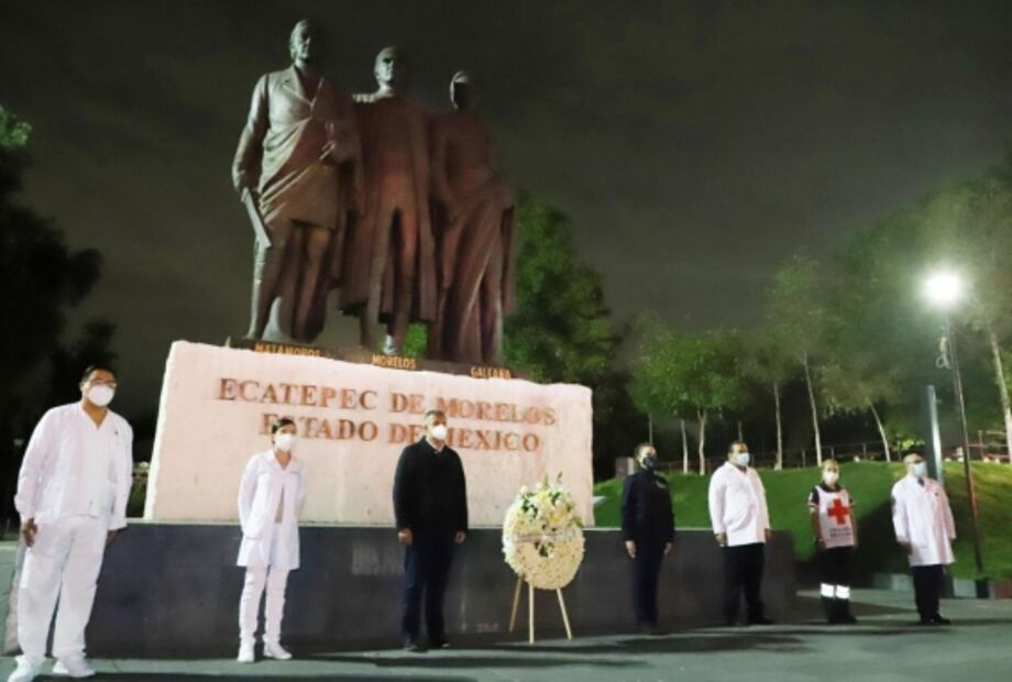 Realizan en Ecatepec ceremonia solemne por víctimas de Covid-19