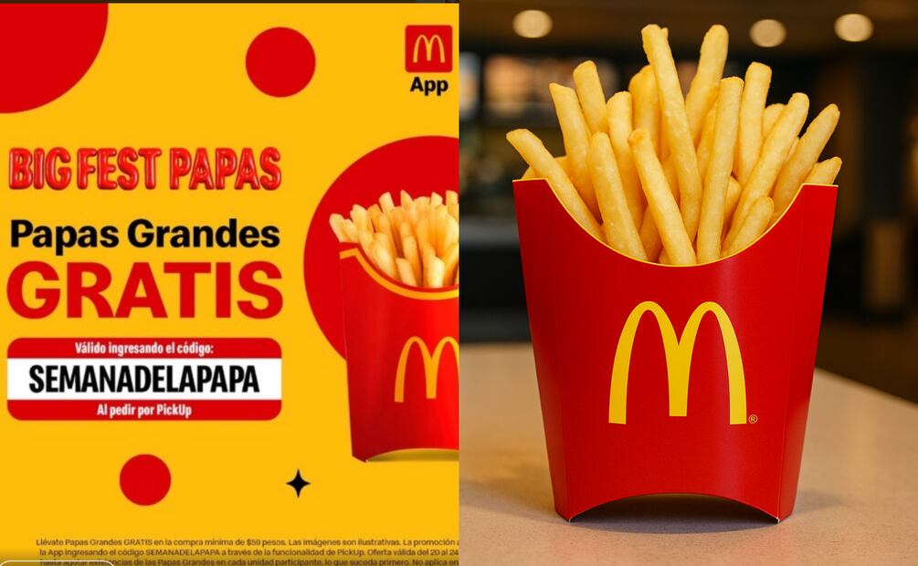 McDonald’s lanza segunda promoción por el Día de las Papas Fritas. Foto: Redes y creada con IA