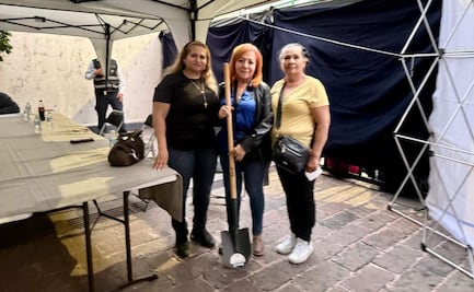 Ceci Flores se reúne con Rosario Piedra tras intento de toma de la CNDH; le entrega una pala como recordatorio de las buscadoras