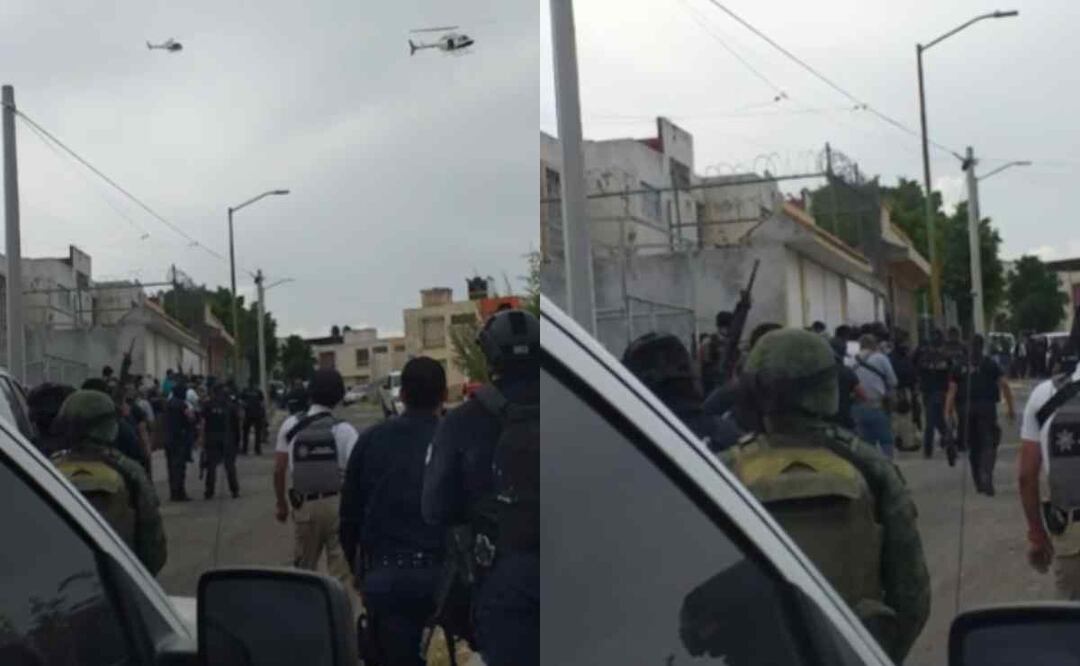 Los criminales se adentraron en una vivienda desde donde dispararon sus armas en contra de los elementos de seguridad federales y estatales. Foto: Especial