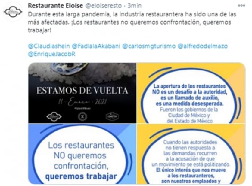 Restaurantes en rebeldía pese al semáforo rojo